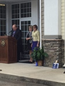 Sandy Ott with University of North Georgia President Dr. Bonita C. Jacobs 