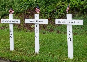 Memorial Day Cross Noah Harris, Bobby Franklin, Charles Huff