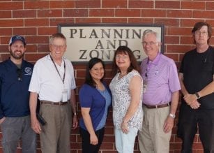 Picture above, from left to right, the Planning and Zoning staff includes Matt Green, James Holloway, Yvette Feliberty, Karen Henson, Loy Jarrett, and Andrew Mathis. Not pictured is Suzanne Mullinax.
